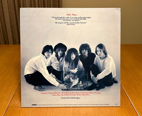 THE PATTI SMITH GROUP / Wave 1979 Arista AB 4221 Original w/ Insert NM/NM - Imagen 3 de 10