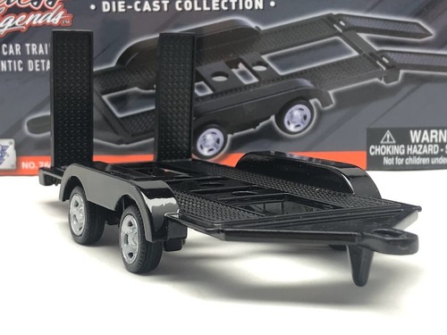 Diecast Metall Auto / Van Lade 4 Rad Anhänger Transporter Maßstab 1:43 Motormax - Bild 4 von 7
