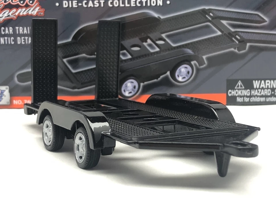 Diecast Metal Car / Van Loading 4 Wheel Trailer Transporter 1/43 Scale Motormax - Image 4 of 4