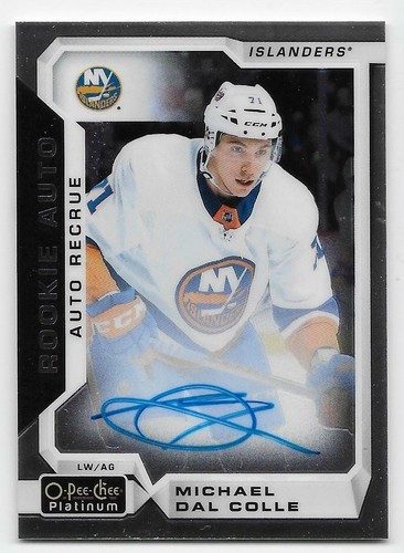 18/19 O-PEE-CHEE PLATINUM ROOKIE AUTOGRAPH Hockey (#RAC-RZA) U-Pick From List - Picture 7 of 12