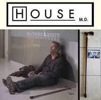 (Dr.) HOUSE MD: Hugh Laurie wooden cane with Studio COA (See VIDEO) 1