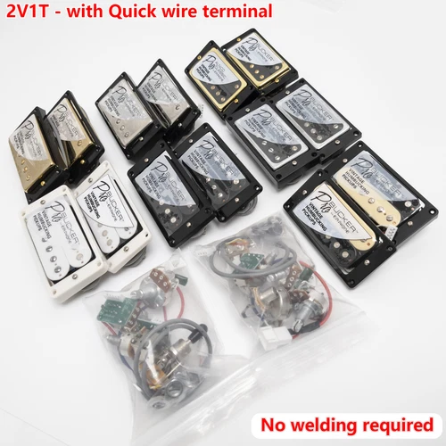 For Gibson Epiphone ProBucker Humbucker Pickup 2V1T Push Pull Wiring Harness Set