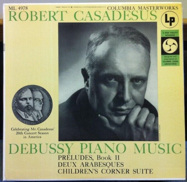 Debussy-Piano Music Préludes II / Deux Arabesques 1955 SL-222 Vinyl 12'' Vintage