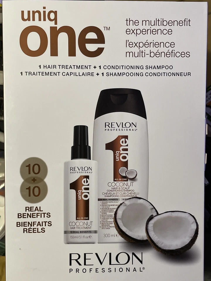 REVLON PROFESSIONAL Uniq One Coconut shampoo 300ml + Conditioner 150ml 2 bottle - Image 3 of 3