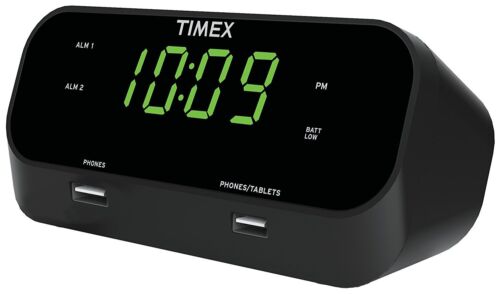 Timex Alarm Clock with USB Charging Station, RediSet Digital Clock for Bedroom - Picture 2 of 2