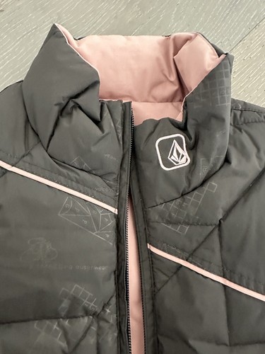 Volcom Thermonite Reversible Puffer Down Vest Jacket Small - Picture 2 of 6