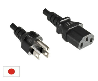 DINIC Netzkabel Japan Typ B auf C13, JPN, schwarz, 5m