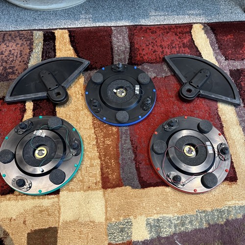PS3 Guitar Hero Red Octane World Tour 3 Drum Pads 2 Cymbals Replacement Parts L2 - Picture 4 of 9