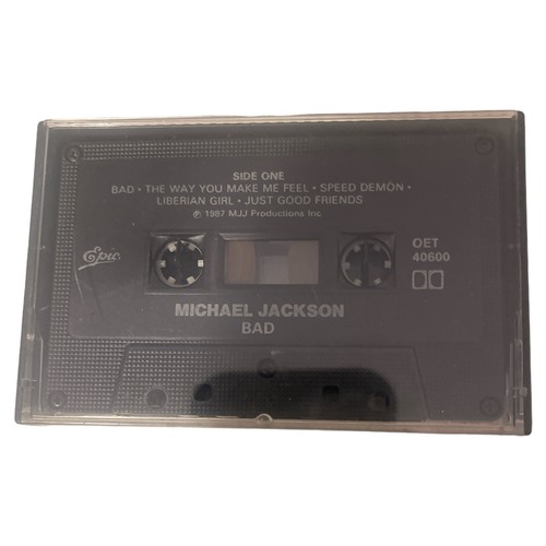 MICHAEL JACKSON- BAD Cassette Tape - Epic Records (1987)