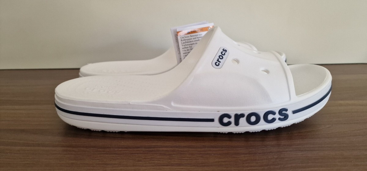 CROCS BAYABAND SLIDE UNISEX WHITE 205392 205392-126 Sz US  display picture 2