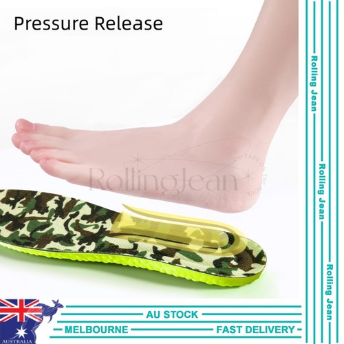 Memory Foam Insoles Inner Sole Insert Air Cushion Foot Shoe Pads Height Increase - Picture 3 of 9
