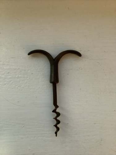 Antique Corkscrew Small Direct Pull Iron Nice Example Offers Taken - Picture 1 of 4