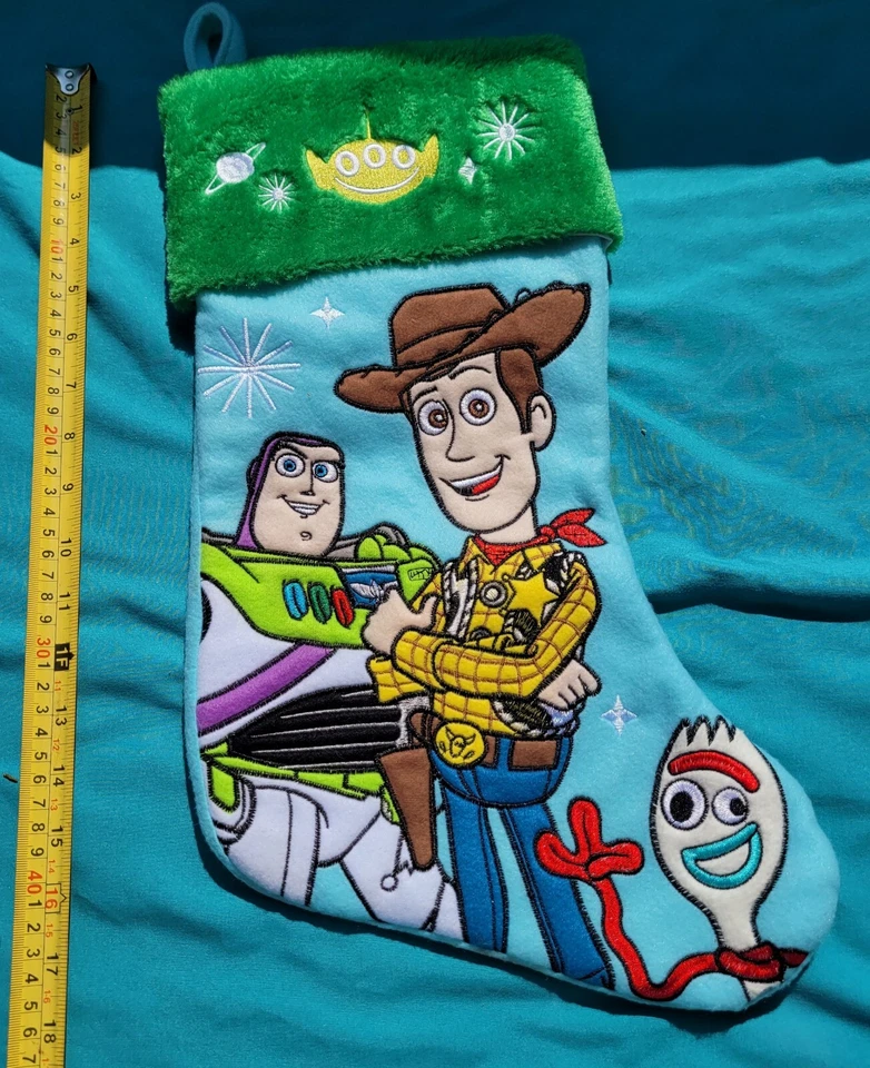 Disney Pixar Toy Story 4 Medias de Navidad Zumbido Madera y Tenedor Decoración Foto 3 de 4