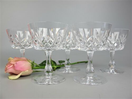 Champagne Glasses Coupes Martini Saucers. Cut Crystal. Set of 5. Small 100ml - Picture 4 of 9