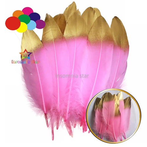 10Pcs/lot Goose Feathers for Crafts Jewelry Making DIY Plumas Wedding Decoration - Picture 17 of 39