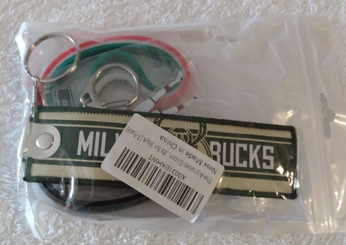 Milwaukee Bucks NBA Basketball Key Chains & Bracelets Giannis NEW - Picture 4 of 6