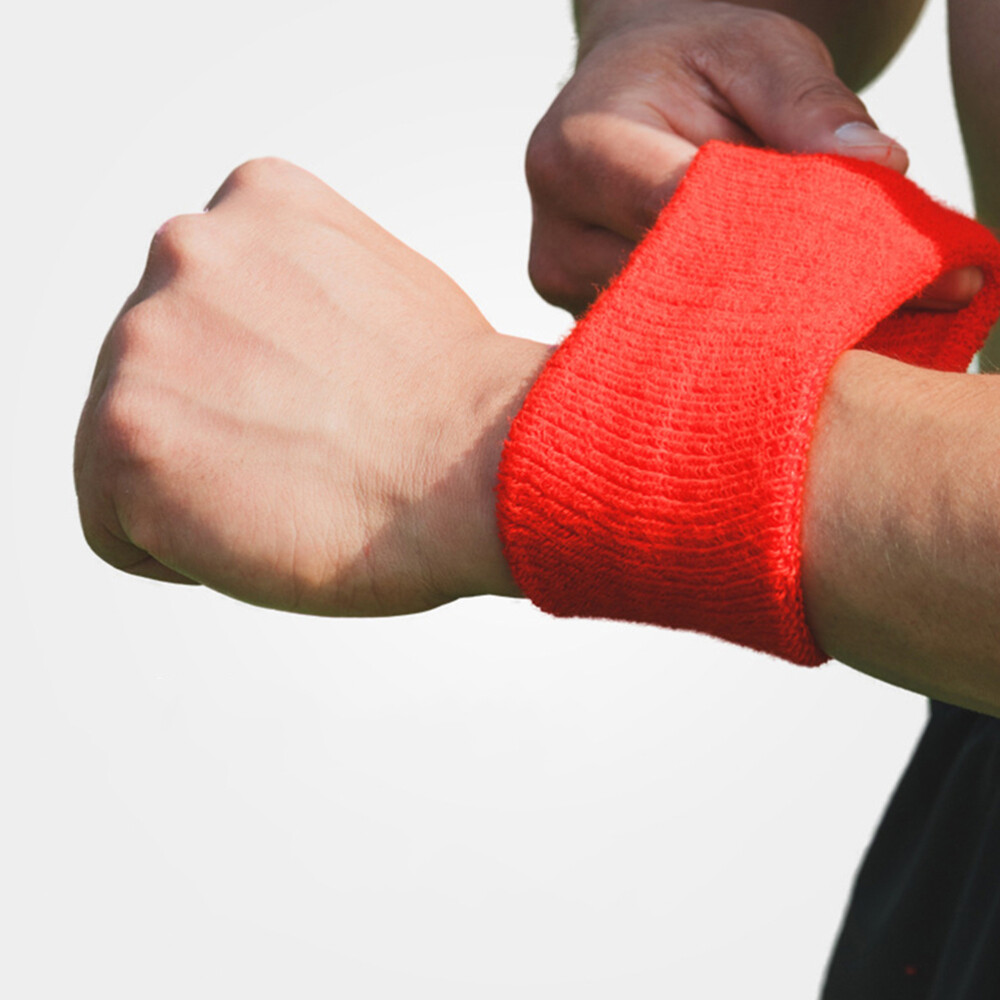 6 Pack Sweatbands Sports Wristband Cotton Sweat Band For Men And Women