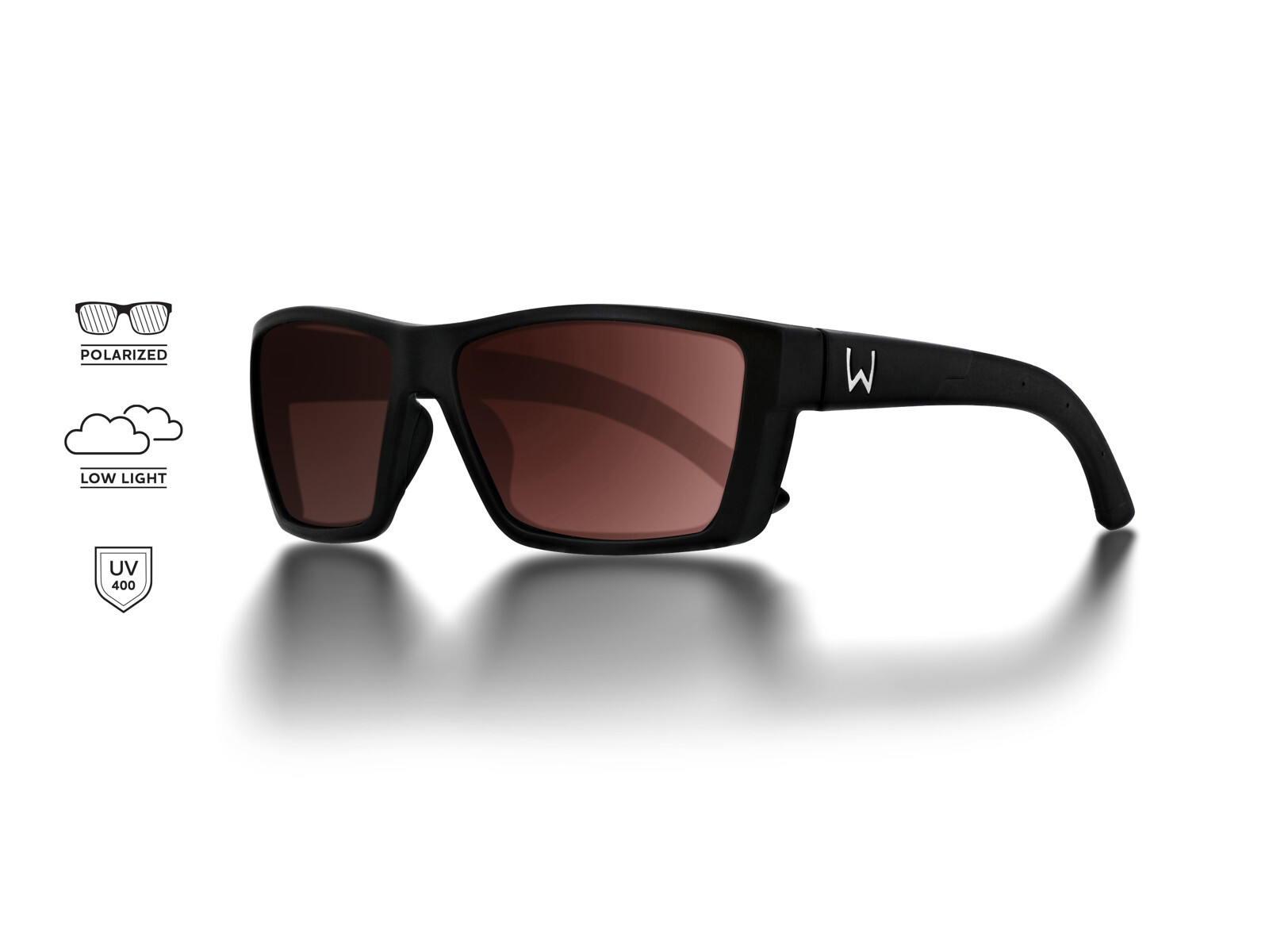 Westin W6 Street 100 Brille schwarz / Gläser - розово-фиолетовая Поляризациябрилл