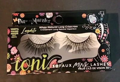 Ioni 3D Wispy Natural Crisscross Faux Mink Eyelashes Dia De Los Muertos Lagarto