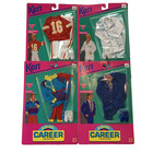 Vtg '92 Ken Doll Cool Career Coach Doctor Football Star Businessman Lot New 665