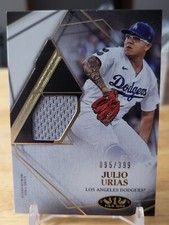 JULIO URIAS 2022 TOPPS TIER ONE JERSEY  #ed 95/399 LA DODGERS
