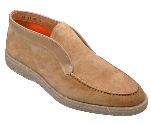 Santoni Men's Italy Boneless Sleep On Camel Suede Shoes Boot Size EU 11 US 12 - Picture 5 of 11