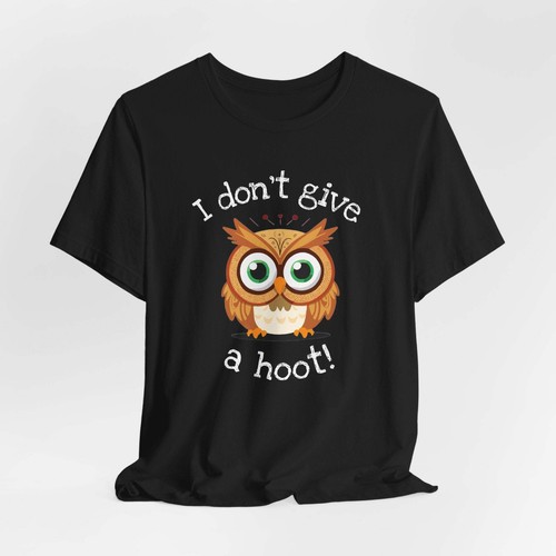 I Don't Give a Hoot Owl Shirt - Short Sleeve Tee - Picture 33 of 100