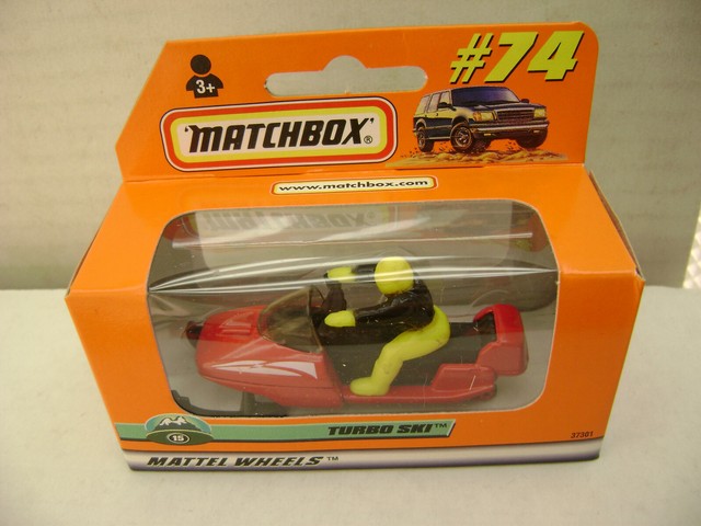 1998 MATCHBOX SUPERFAST #74 RED TURBO SKI SNOWMOBILE NEW IN BOX 1998 MATCHBOX SUPERFAST #74 RED TURBO SKI SNOWMOBILE NEW IN BOX
