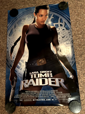 2001 Double Sided MOVIE Poster 27x40 Laura Croft Tomb Raider