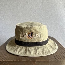 Walt Disney World Mickey Mouse Bucket Hat Beige Embroidered Kids