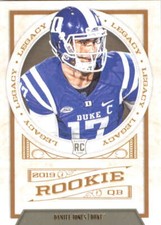 2019 Panini Legacy #151 Daniel Jones Duke Blue Devils Football Card Rookie RC