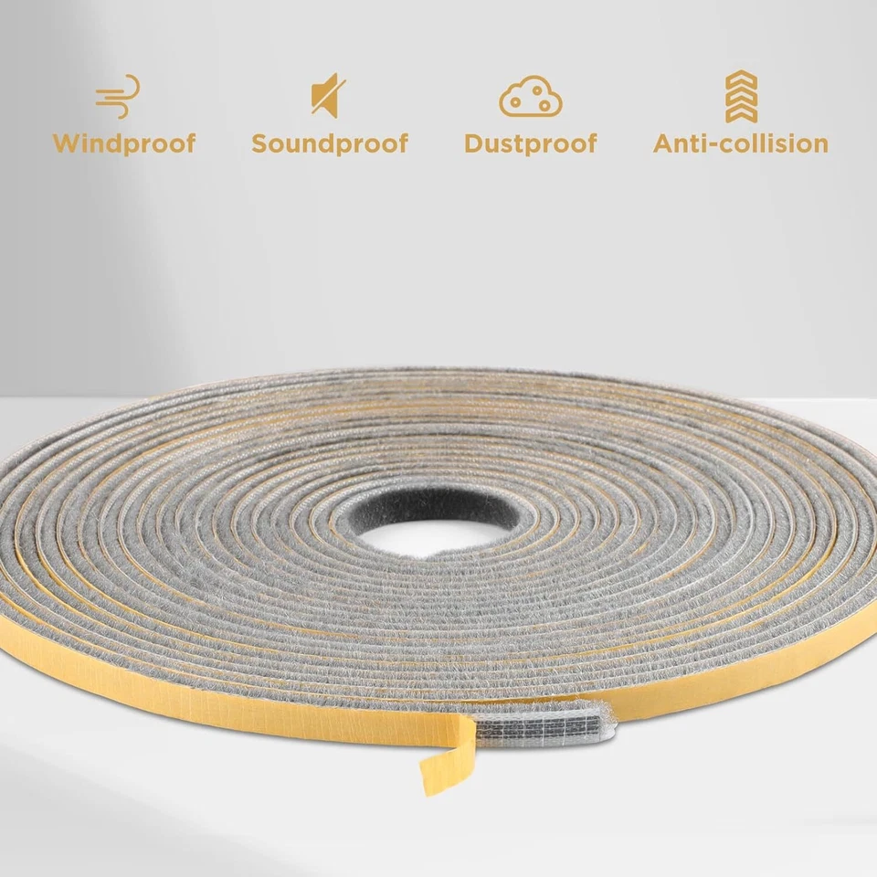 KAKICLAY 32,8 pies pelacables autoadhesivos aislamiento sellador tapón de tiro Foto 3 de 4