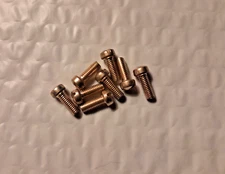 #8-32 x 3/8" FILLISTER HEAD SLOTTED MACHINE SCREWS SOLID BRASS, SELECT QTY