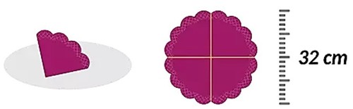 3 Paper Napkins for Decoupage Scrapbooking Craft Serviettes Round Scalloped Edge - Picture 11 of 14