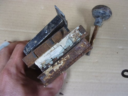 4 Vtg Antique Norwalk Lock Co. Skeleton Key Door Knob House Victorian Bedroom - Picture 8 of 8