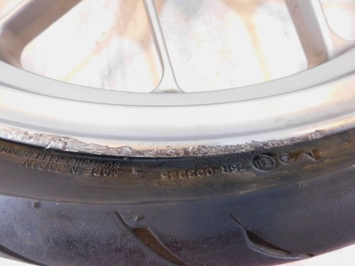 Aprilia Mana 850 GT & Shiver 750 SL750 Silver Front Wheel Rim Tire 854791 - Bent - Picture 8 of 12