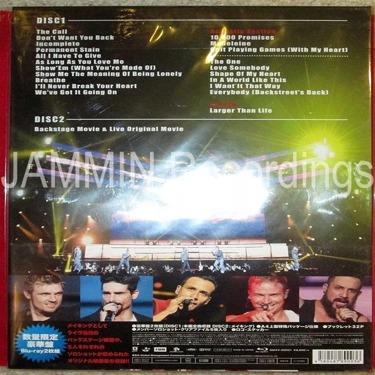 BACKSTREET BOYS - IN A WORLD LIKE THIS - JAPAN TOUR - BLU-RAY FAN