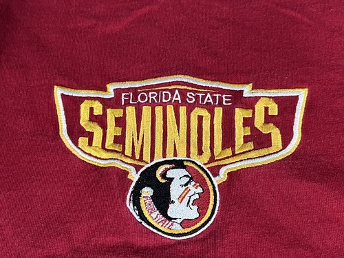 Vintage Florida State University Shirt Mens Large Red 90s FSU Seminoles Football - Picture 2 of 5