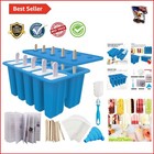 Non-BPA Ice Pop Maker Kit with Reusable Sticks and Bags - Easy Popsicle Creation