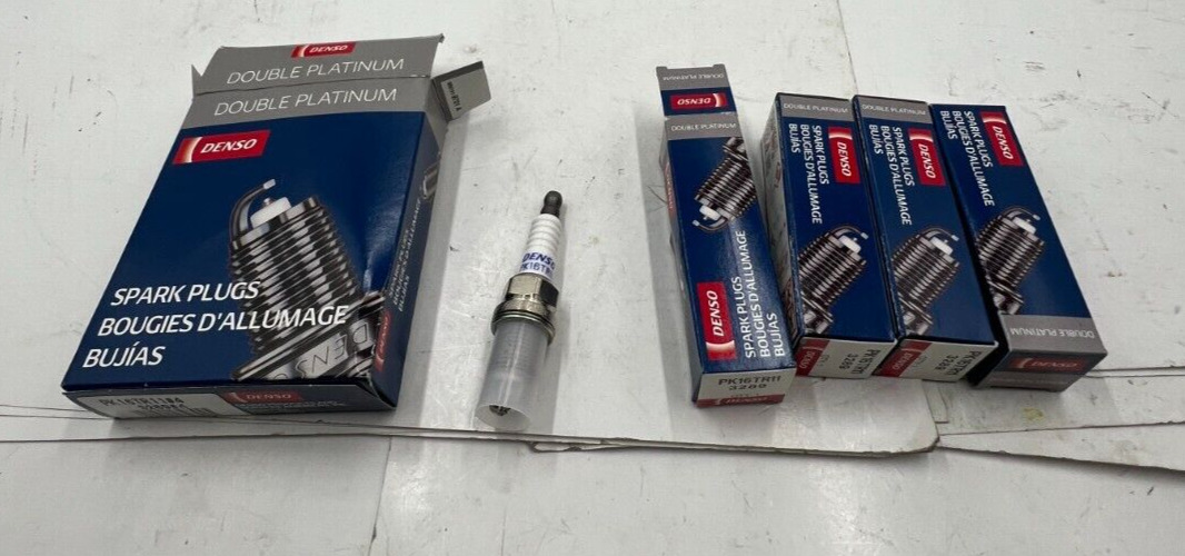 QTY 4 Denso Double Platinum Spark Plug PK16TR11 3289 For Toyota Corolla Paseo