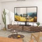 Adjustable Swivel Tabletop TV Stand with Mount for 27-55 inch LCD LED OLED TVs