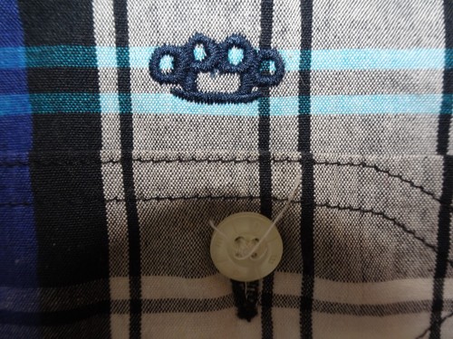 10 Deep Plaid Check Button up Long Sleeve Men Medium Vented pits Shirt Street - Picture 7 of 15