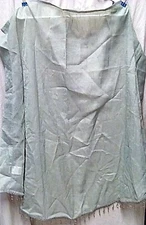 Home Essentials Curtain 1 Panel Voile Olive Green Beaded End Rod Run The Sides