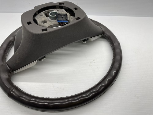 ♻️2009 CADILLAC ESCALADE HYBRID LEATHER WRAPPED STEERING WHEEL BROWN TRIM - Bild 6 von 9