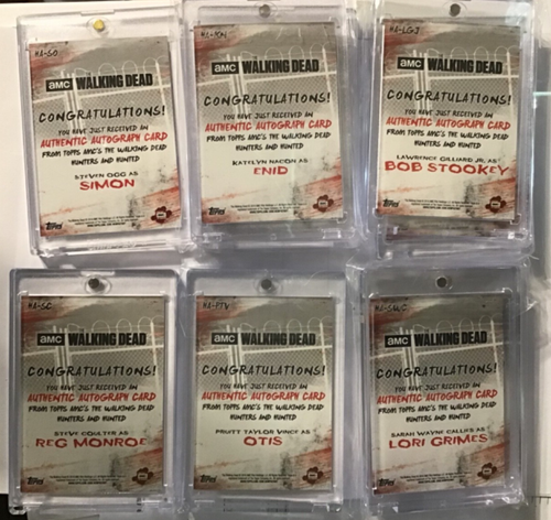 The Walking Dead Autographed Cards Hunters and Hunted, Dead - Picture 2 of 26