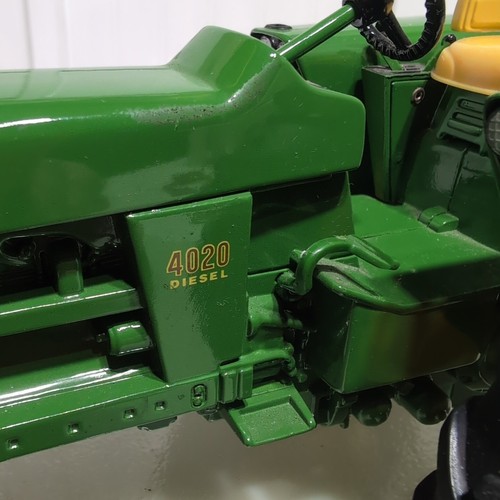 Vintage John Deere The Power Shift 4020 Tractor Die Cast 1/16 License Plate/... - Picture 8 of 20