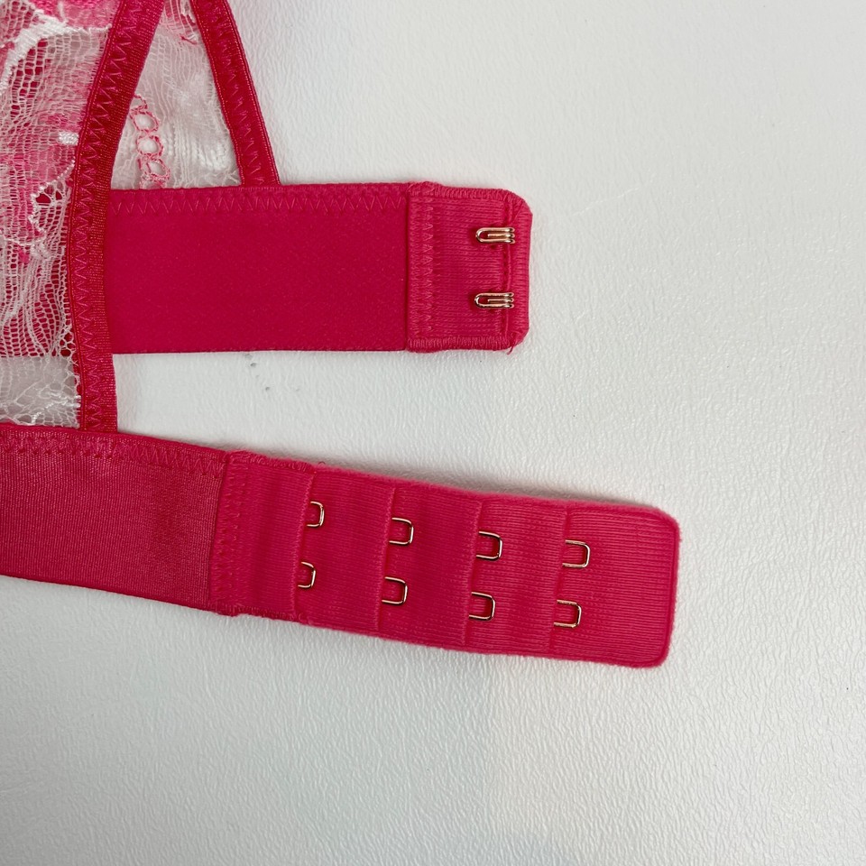 NWOT Soma Champagne Dreams Bra Pink & White 34D eBay