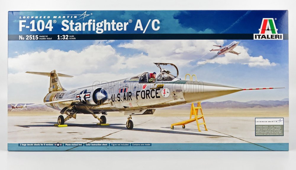 MODELLINO AEREO STATICO ITALERI LOCKHEED MARTIN F104G STARFIGHTER