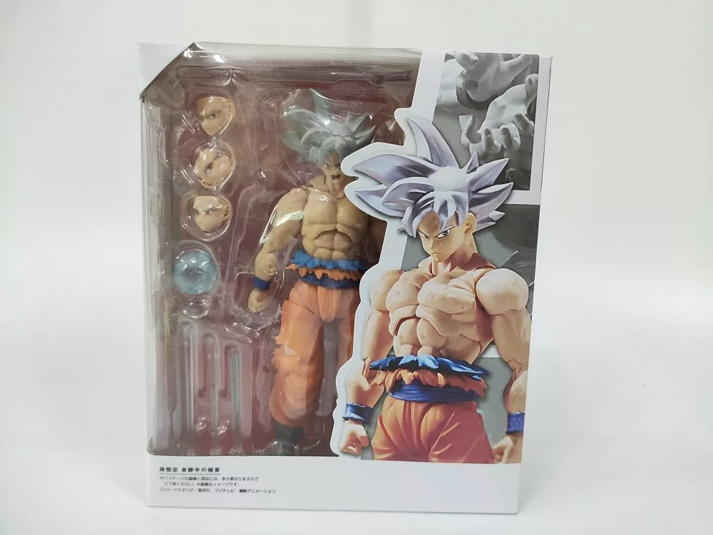 Action Figure Toys For Children Adults SHF Super Saiyan God Son Goku Blue  Anime Dragon Ball Super Gifts PVC Model Movable Dolls