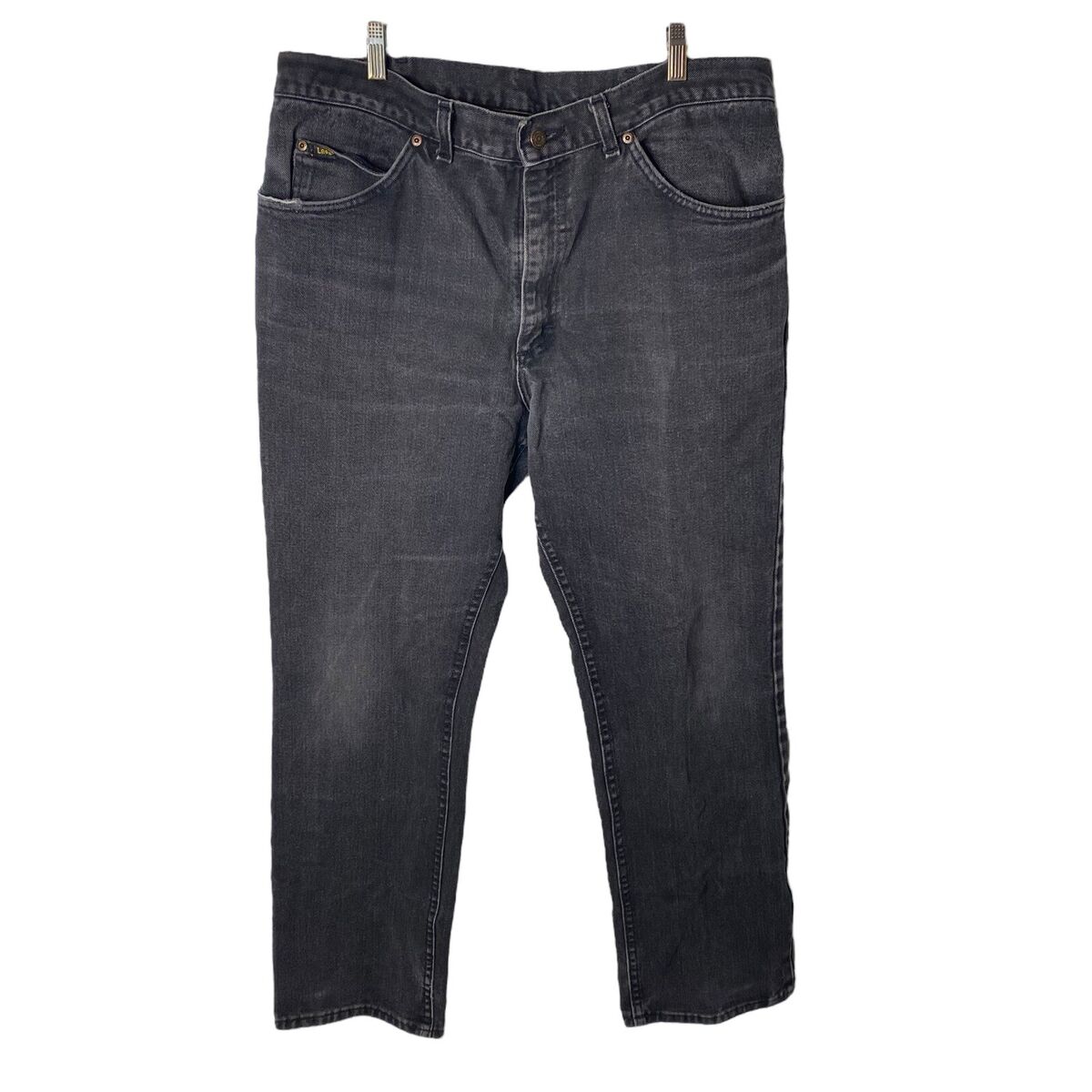 Lee 200 Vintage Denim Jeans Straight Fit Faded Black Color Lee 200 Vintage Denim Jeans Straight Fit Faded Black Color